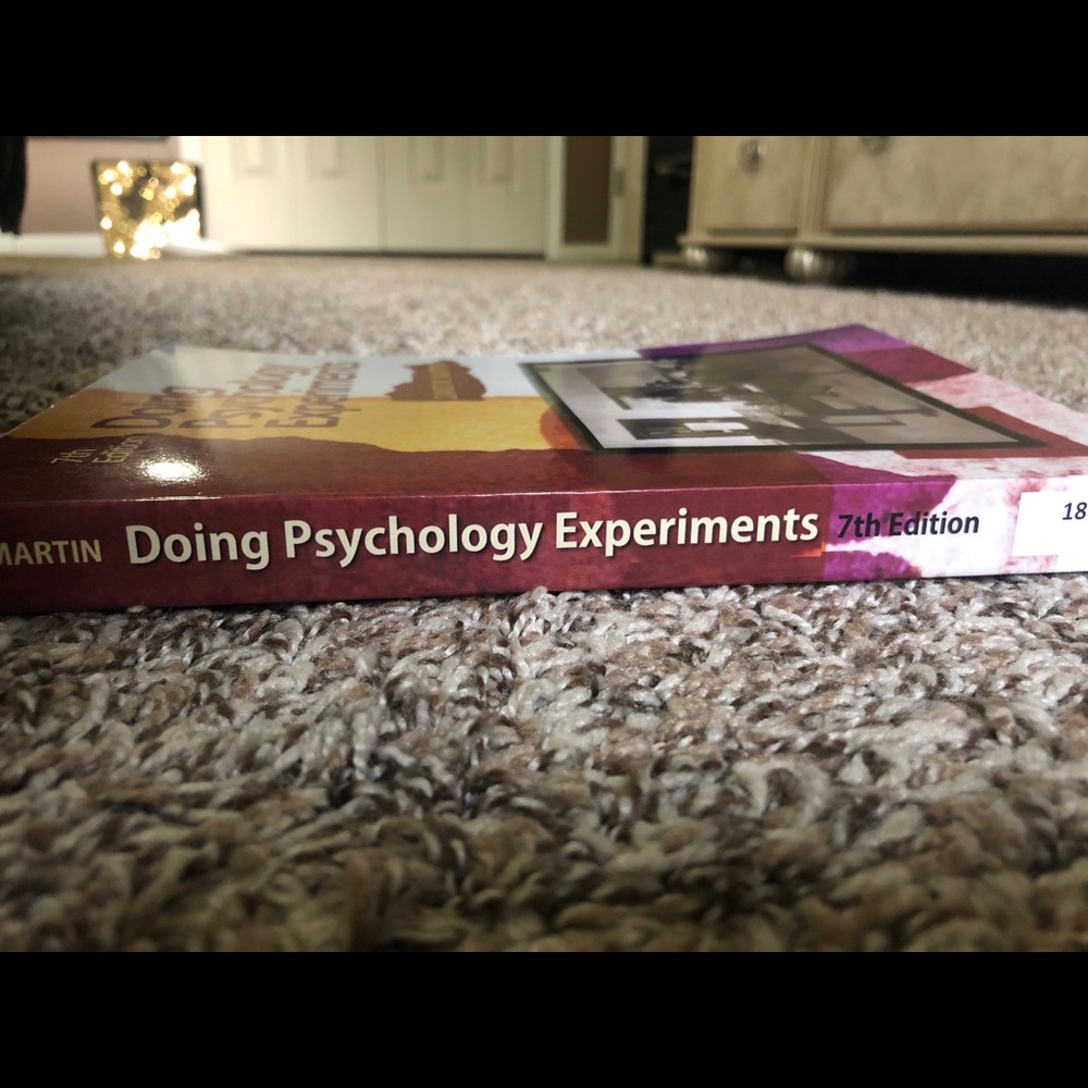 Doing psychology experiments
